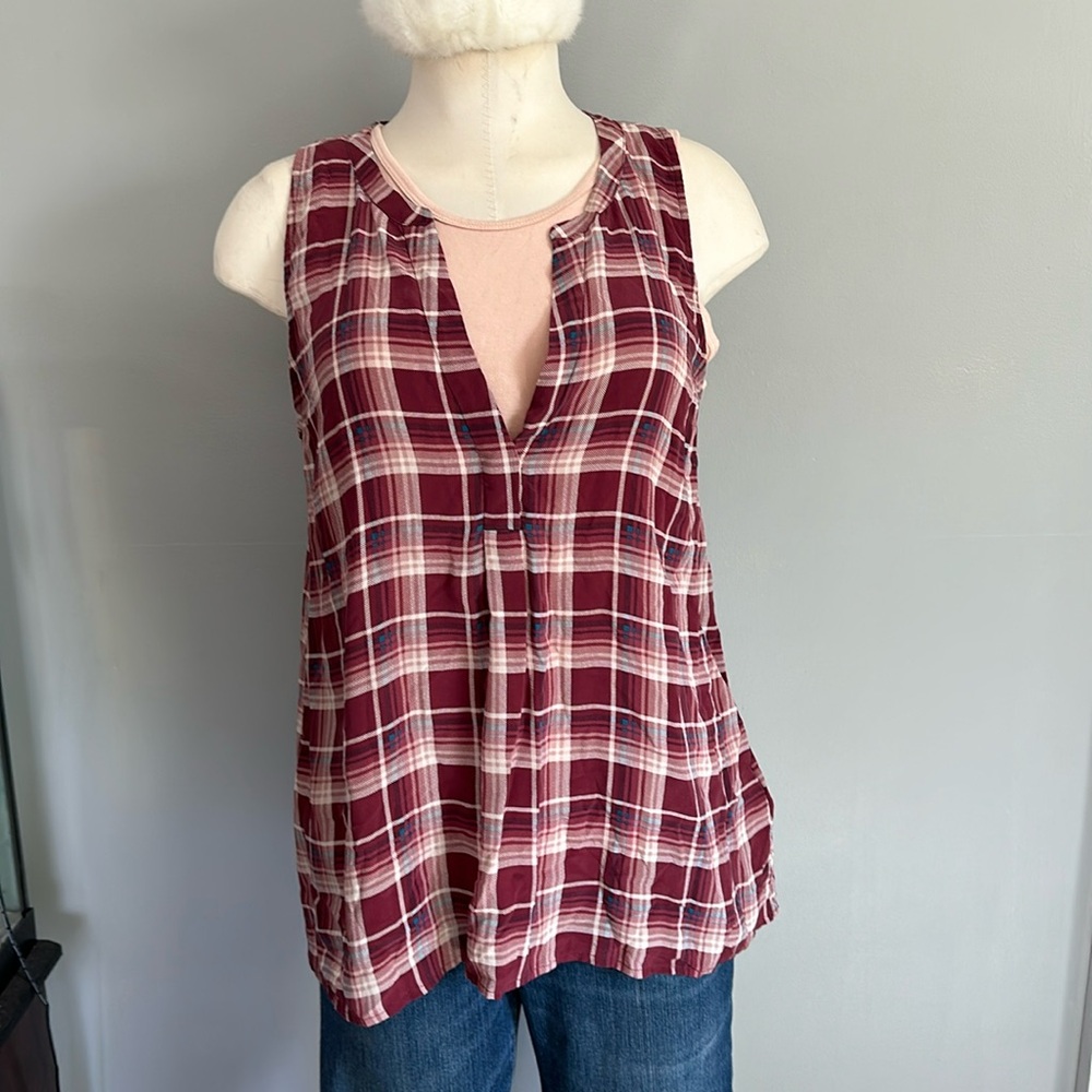 2 piece set peach/cranberry tank size L